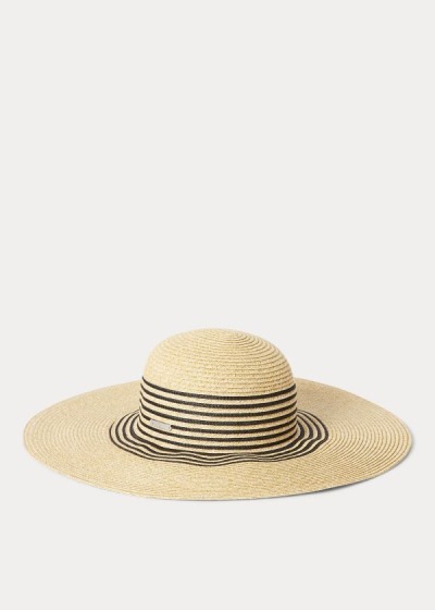 Women's Ralph Lauren Striped Paper Sun Hats | 936715RXV